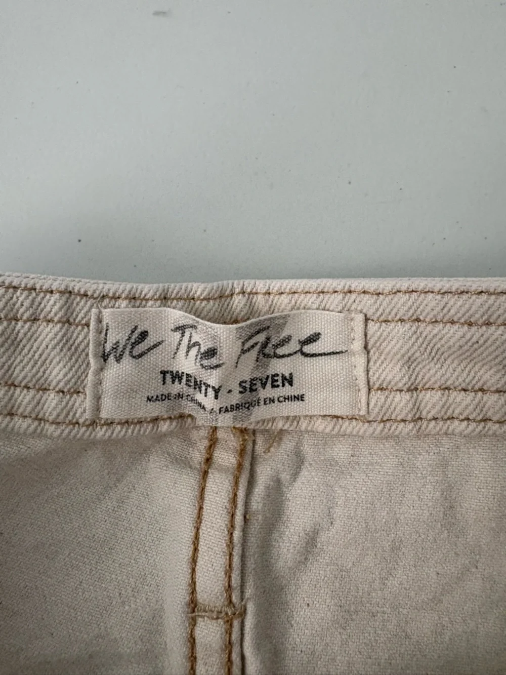 We The Free Women’s Pleated High Rise Balloon Leg Pants Size 27 White Boho - Picture 8 of 10